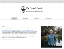 Tablet Screenshot of danielcostin.com